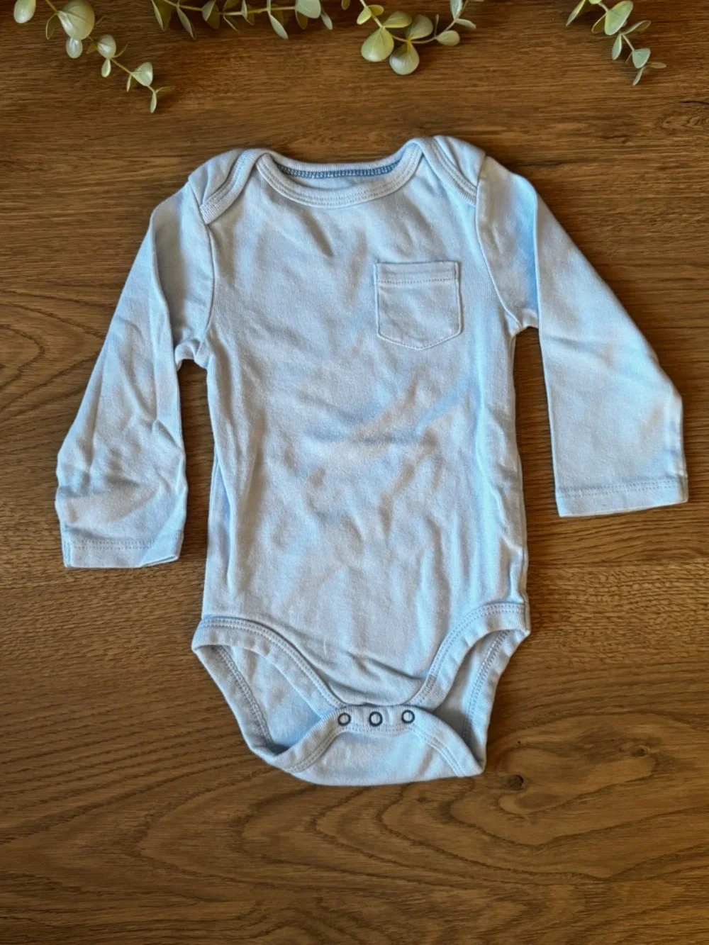 3-Pack Baby Long Sleeve Bodysuits 6-9M H&M Cloud Island Organic Cotton Bundle